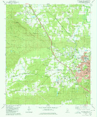 Sylacauga West 1980 topographic map thumbnail