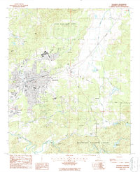 Talladega 1987 topographic map thumbnail