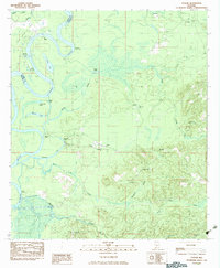 Tensaw 1983 topographic map thumbnail