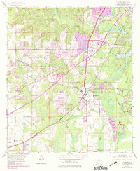 Theodore 1953 topographic map preview