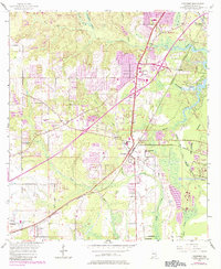 Theodore 1953 topographic map preview