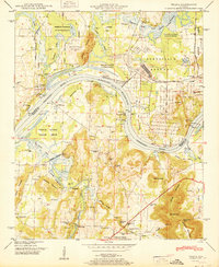 Triana 1951 topographic map thumbnail