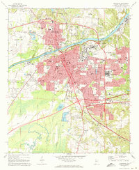 Tuscaloosa 1971 topographic map thumbnail