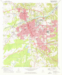 Tuscaloosa 1971 topographic map thumbnail