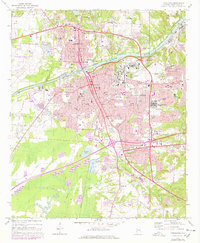 Tuscaloosa 1971 topographic map thumbnail