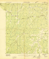 Upshaw 1935 topographic map preview