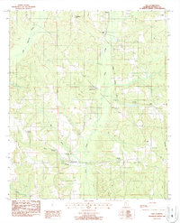 Vida 1987 topographic map thumbnail