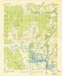Wannville 1936 topographic map thumbnail