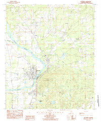 Wetumpka 1987 topographic map thumbnail