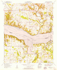 Wheeler Dam 1952 topographic map thumbnail