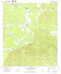 Woods Bluff 1972 topographic map thumbnail
