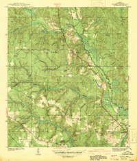 Kushla 1942 topographic map preview