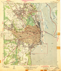 Mobile 1943 topographic map thumbnail