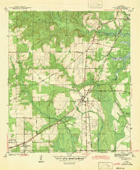 Theodore 1942 topographic map preview