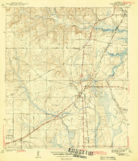 Theodore 1943 topographic map preview