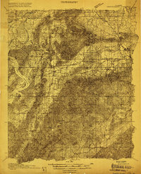 Gantts Quarry 1915 topographic map thumbnail