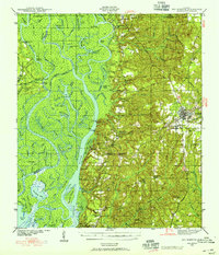 Bay Minette 1941 topographic map thumbnail