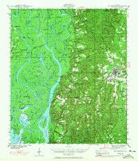 Bay Minette 1941 topographic map thumbnail