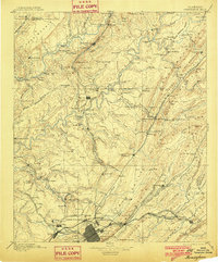 Birmingham 1895 topographic map thumbnail
