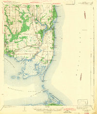 Cedar Point 1943 topographic map thumbnail