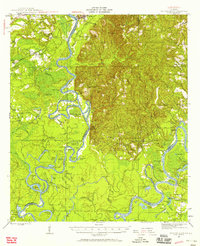 Choctaw Bluff 1943 topographic map thumbnail