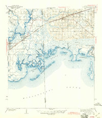 Grand Bay 1943 topographic map thumbnail