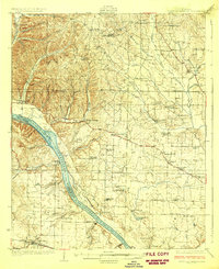 Gravelly Springs 1926 topographic map thumbnail