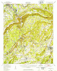 Jacksonville 1947 topographic map thumbnail