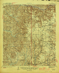 Perdido 1944 topographic map thumbnail