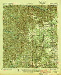 Perdido 1944 topographic map preview