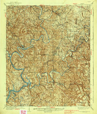Port Birmingham 1938 topographic map thumbnail
