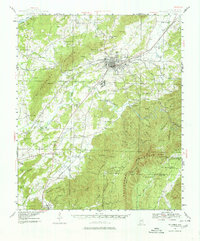 Talladega 1943 topographic map thumbnail