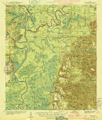 Tensaw 1944 topographic map thumbnail