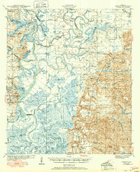 Tensaw 1944 topographic map thumbnail
