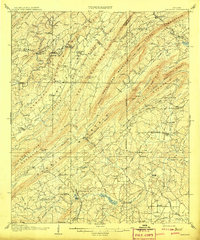 Vandiver 1908 topographic map thumbnail