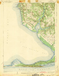 Weeks Bay topographic map thumbnail