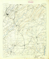 Bessemer 1890 topographic map thumbnail