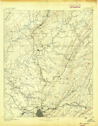 Birmingham 1892 topographic map thumbnail