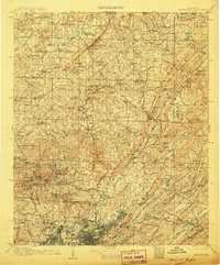 Birmingham 1907 topographic map thumbnail