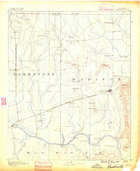 Huntsville 1888 topographic map thumbnail