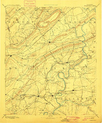 Springville 1892 topographic map thumbnail