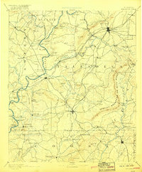 Talladega 1892 topographic map thumbnail