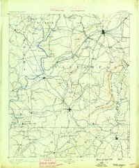 Talladega 1890 topographic map thumbnail