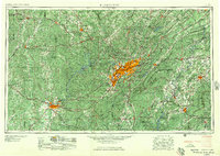 Birmingham topographic map thumbnail