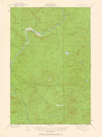 Allagash Falls 1932 topographic map thumbnail