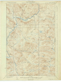 Allagash Falls 1935 topographic map thumbnail