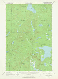 Allagash Lake 1961 topographic map thumbnail