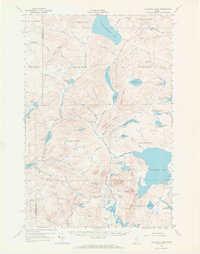 Allagash Lake 1961 topographic map thumbnail