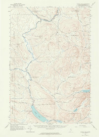Baker Lake 1962 topographic map thumbnail