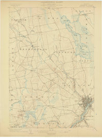 Bangor 1902 topographic map thumbnail